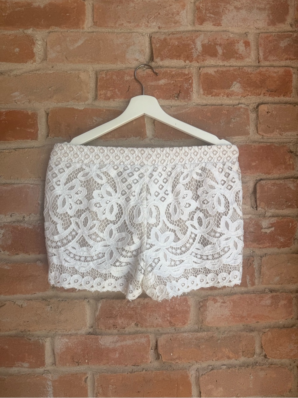 BCBG Maxazria White Lace Shorts - Picture 2 of 7